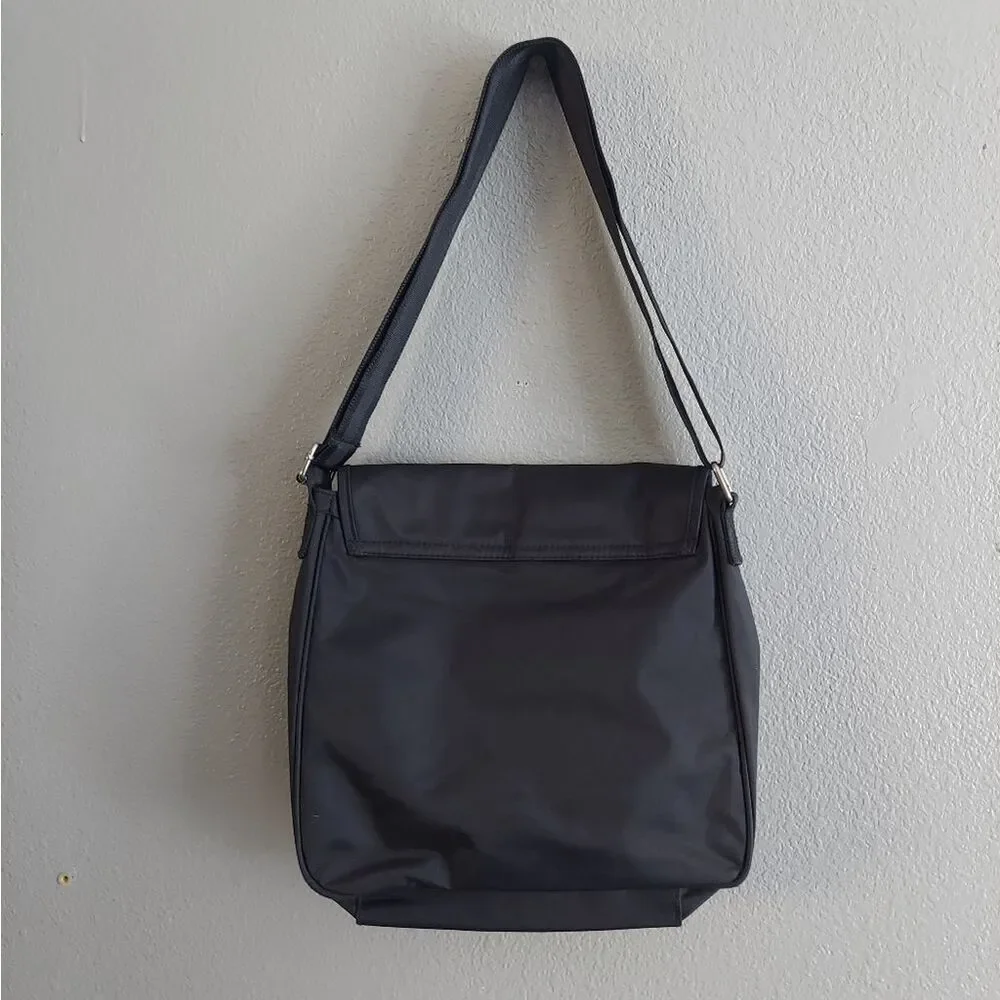 Vintage Ralph Lauren Polo Jeans Co Crossbody Messenger Bag Black Nylon